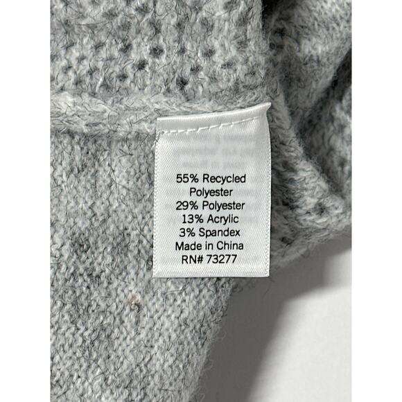 Croft & Barrow Plus Short Sleeve Pointelle Sweater Top Gray Size 4X Lightweight - Picture 13 of 16